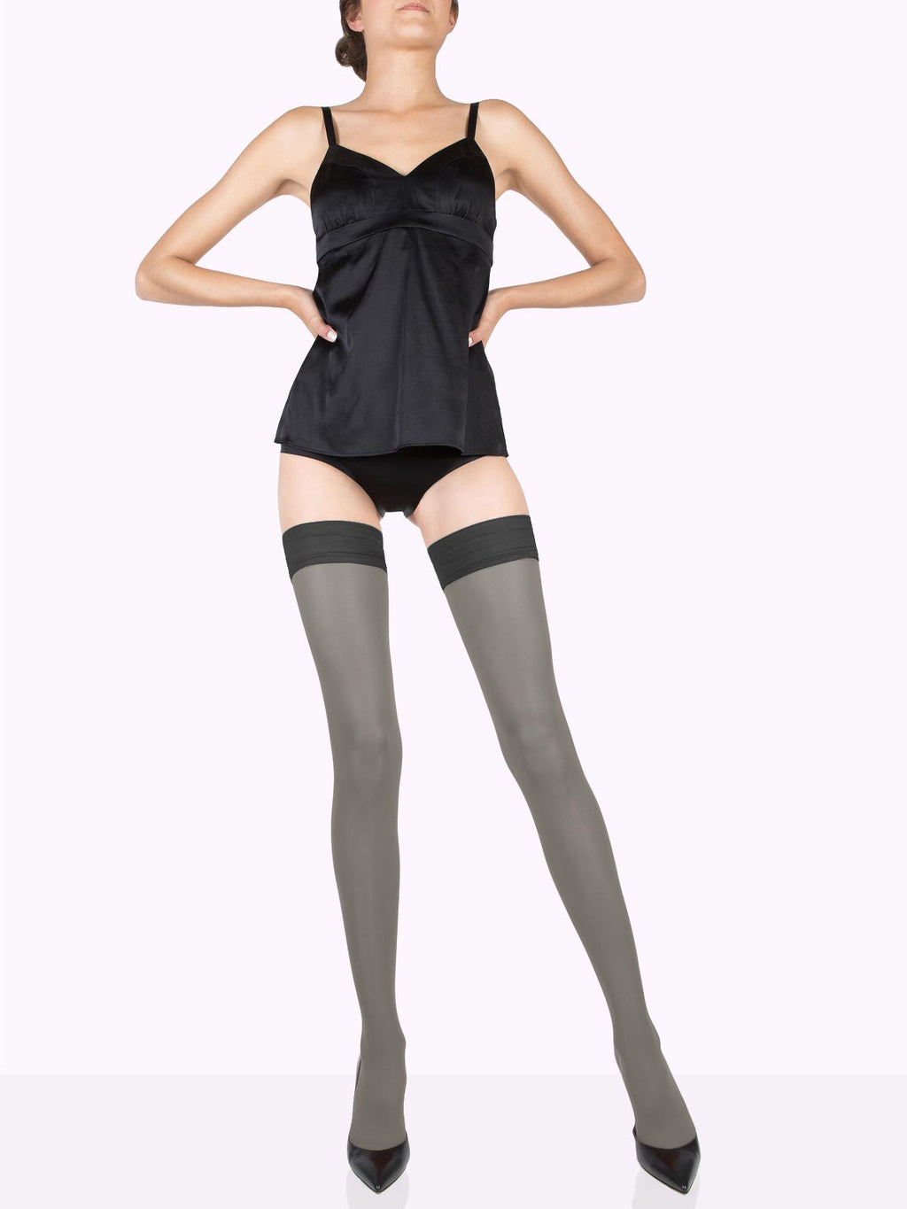 TOSCA Matte Color Thigh Highs