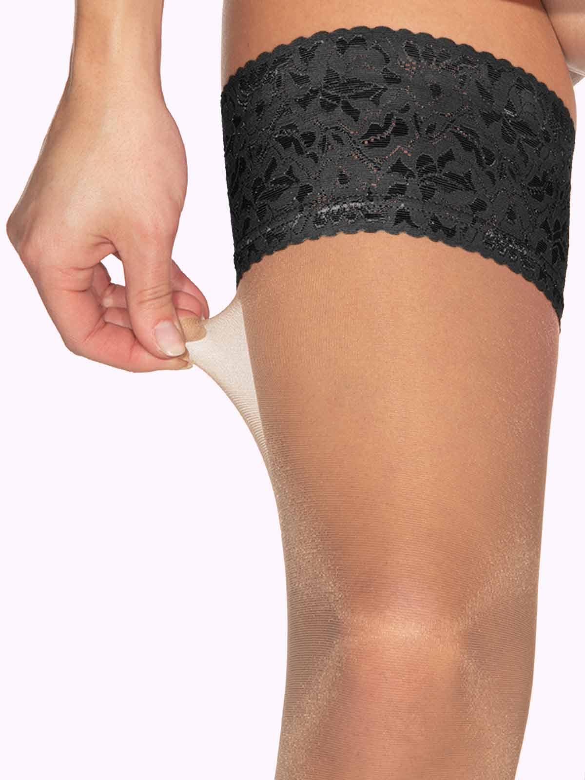 PRISCILLA Color Lace Top Thigh Highs
