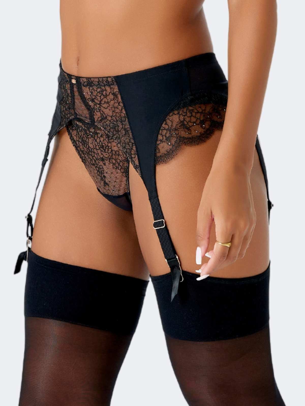 VIP Devotion Lace Garter Belt
