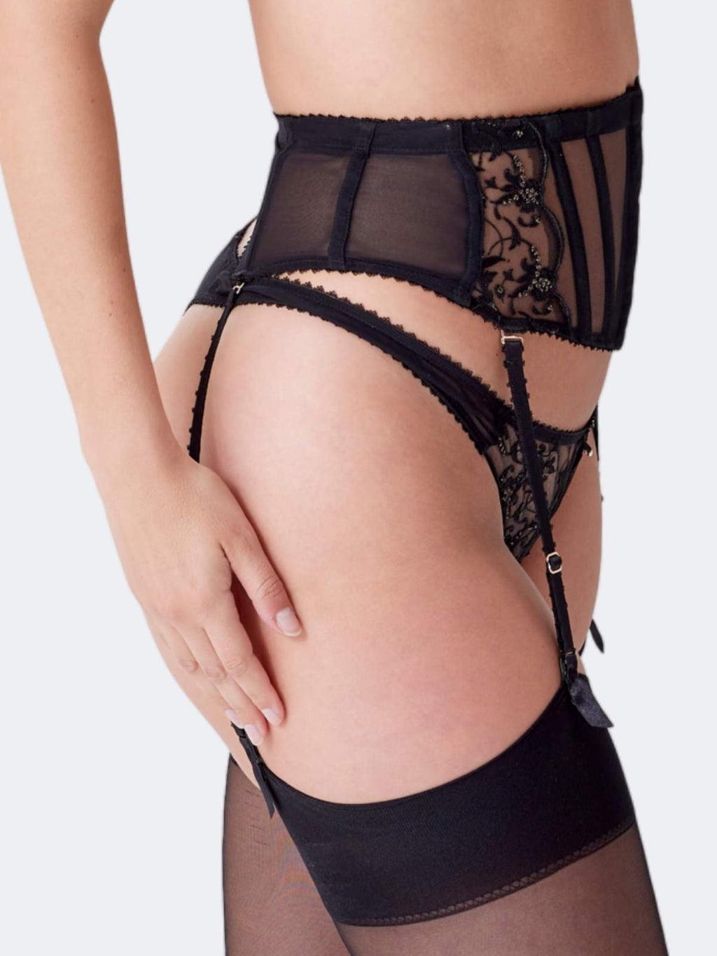 VIP Taboo Waspie Corset Garter Belt