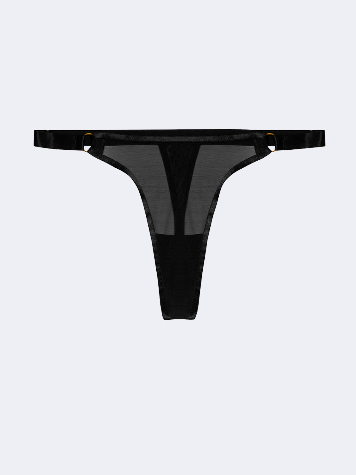 Ayla Sheer Mesh Strappy Thong