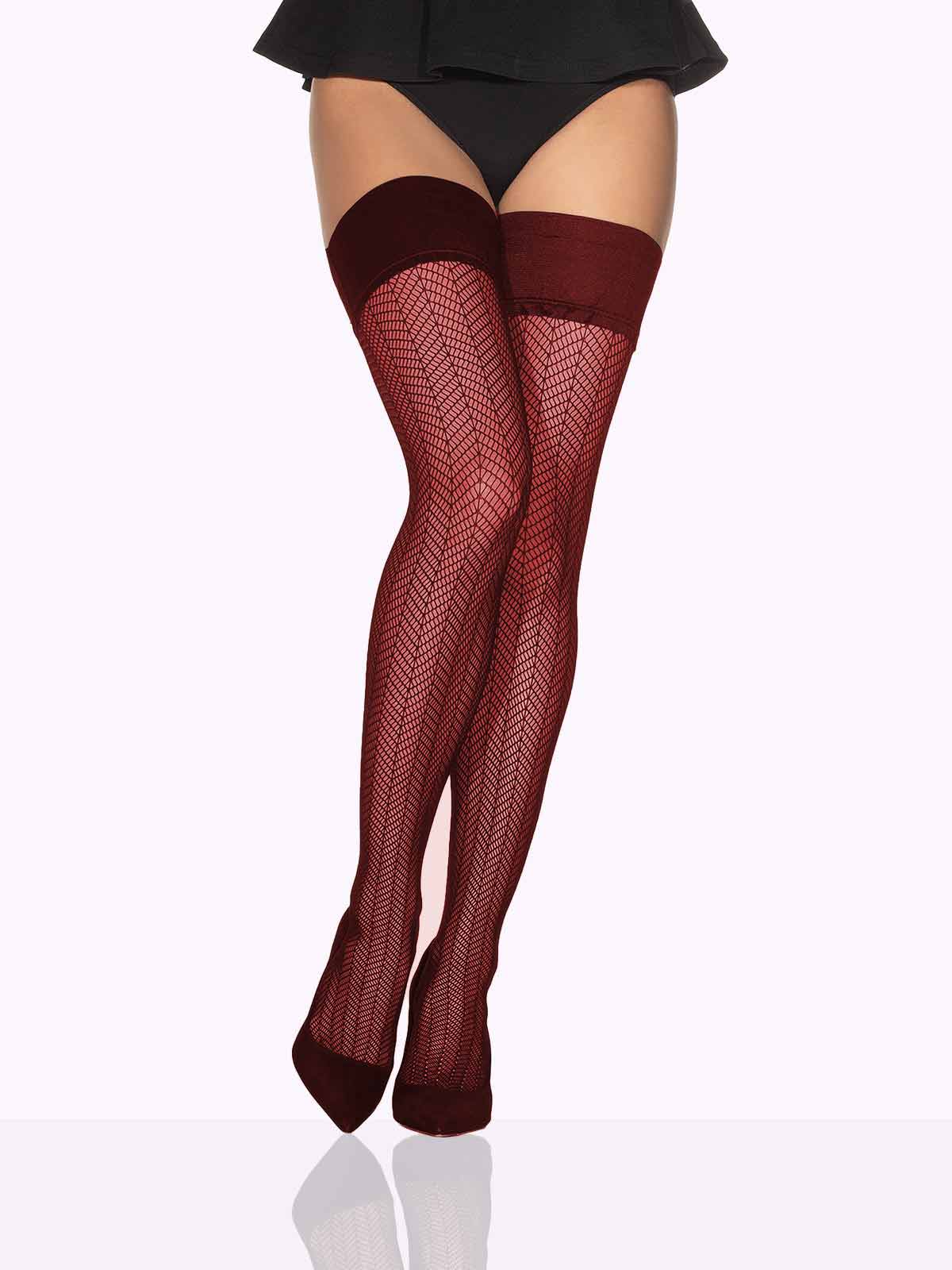 SOFIA Herringbone Thigh Highs