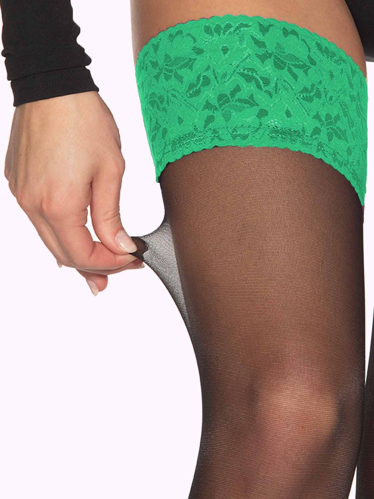 PRISCILLA Color Lace Top Thigh Highs