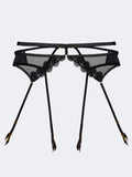 Esther Lace Applique Garter Belt