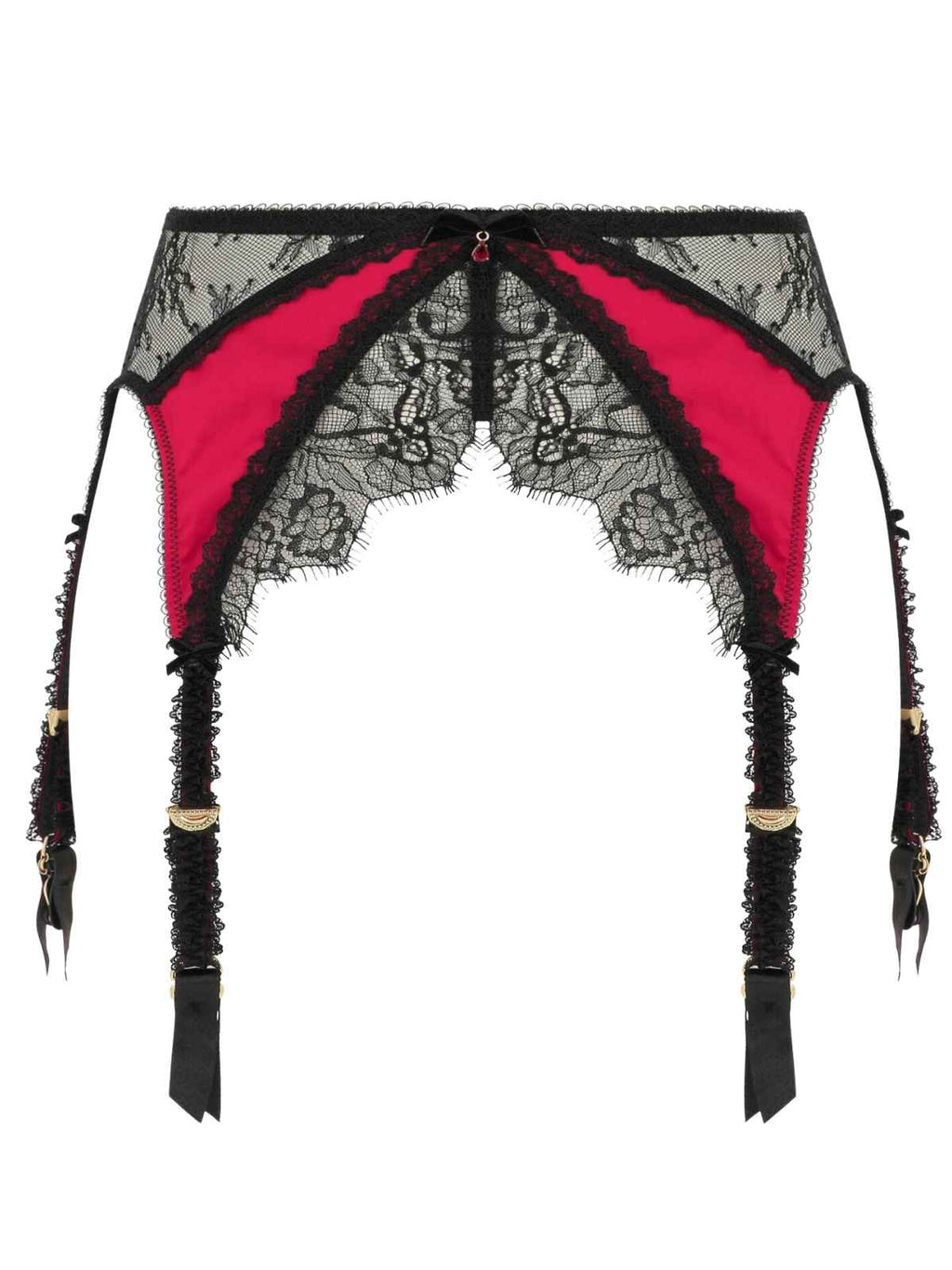Glamcatcher Satin & Lace Garter Belt