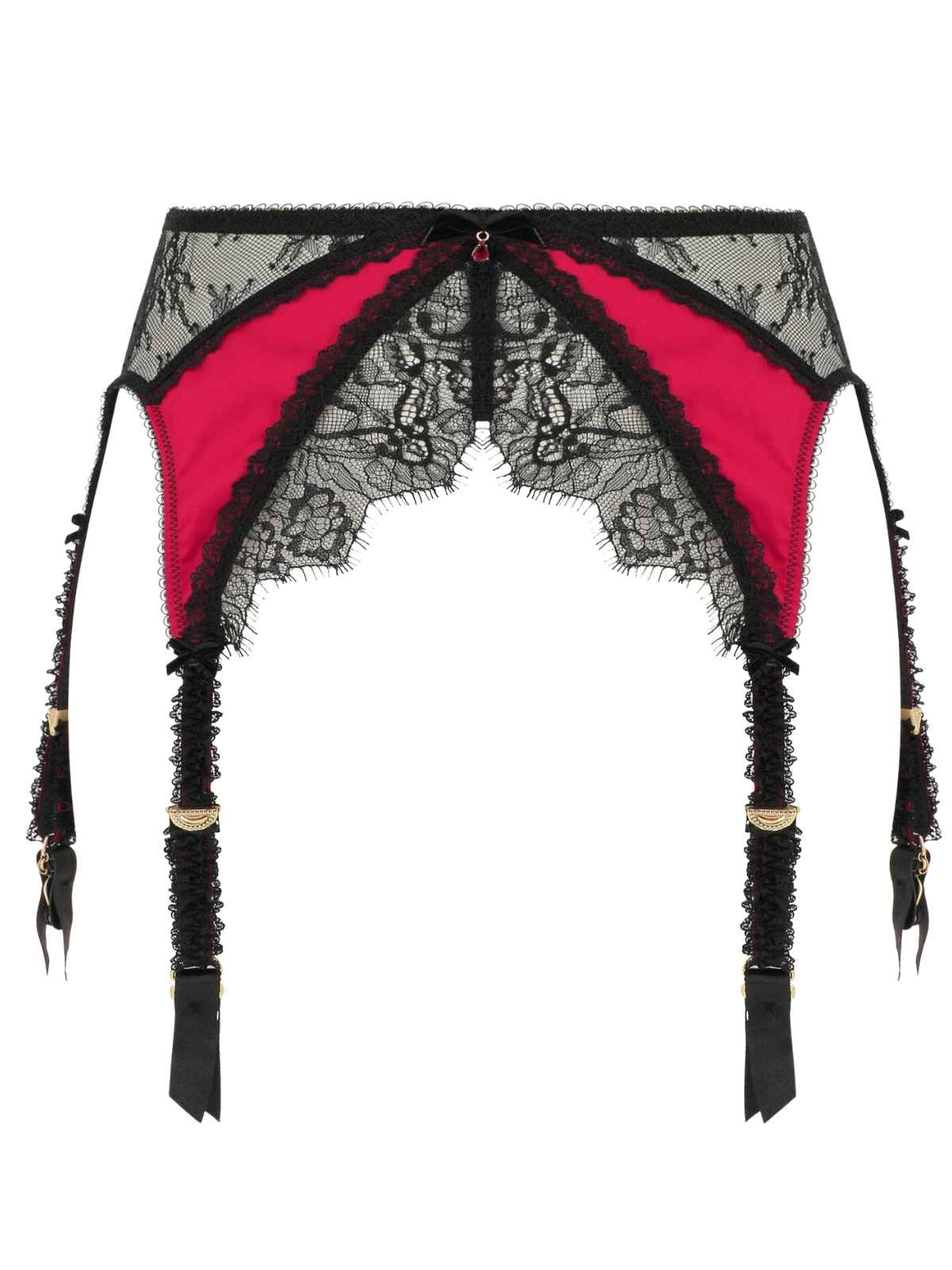 Glamcatcher Satin & Lace Garter Belt