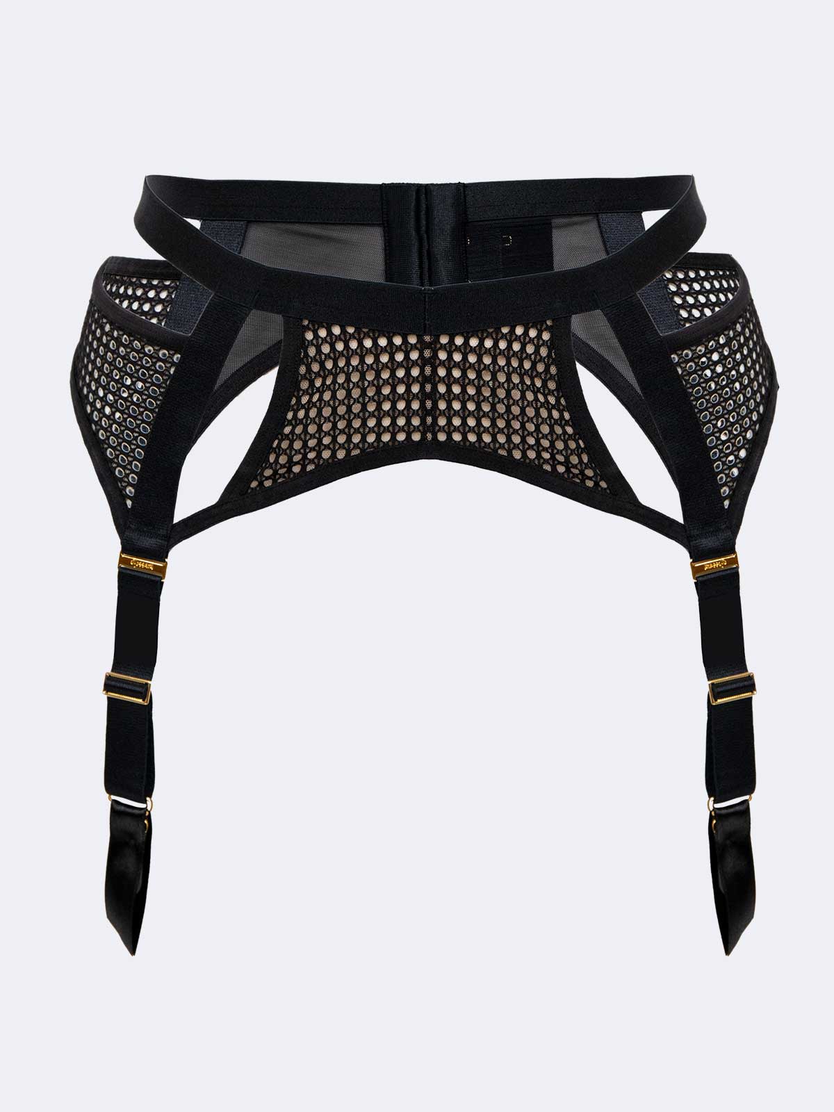 Pulse Mesh Garter Belt