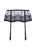 Juliette Floral Lace Panel Garter Belt