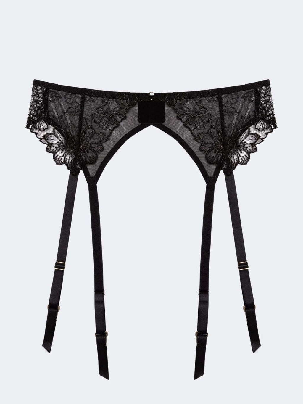 Marlowe Floral Embroidered Garter Belt
