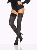 ROSITA Chevron Gray Thigh Highs