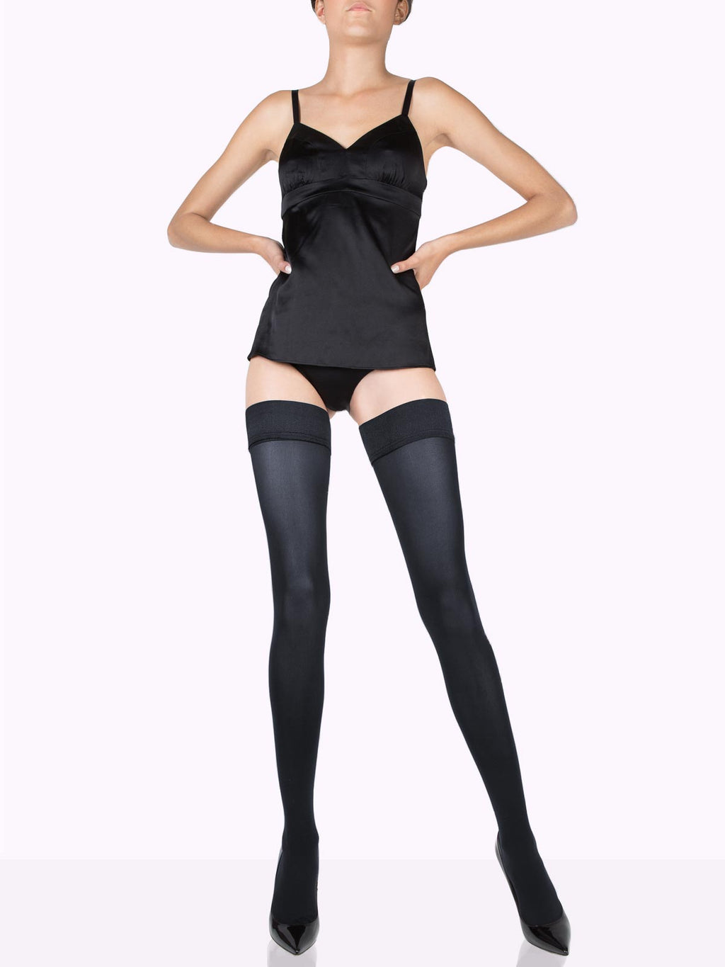 CLAUDIA Matte Thigh Highs