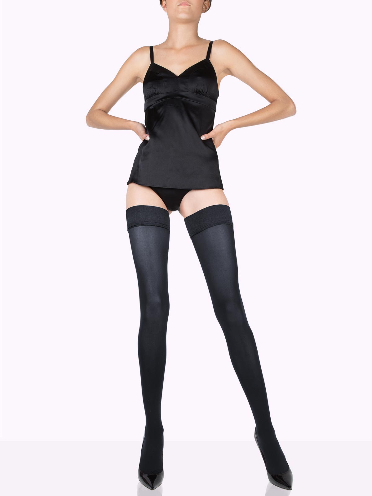 CLAUDIA Matte Thigh Highs