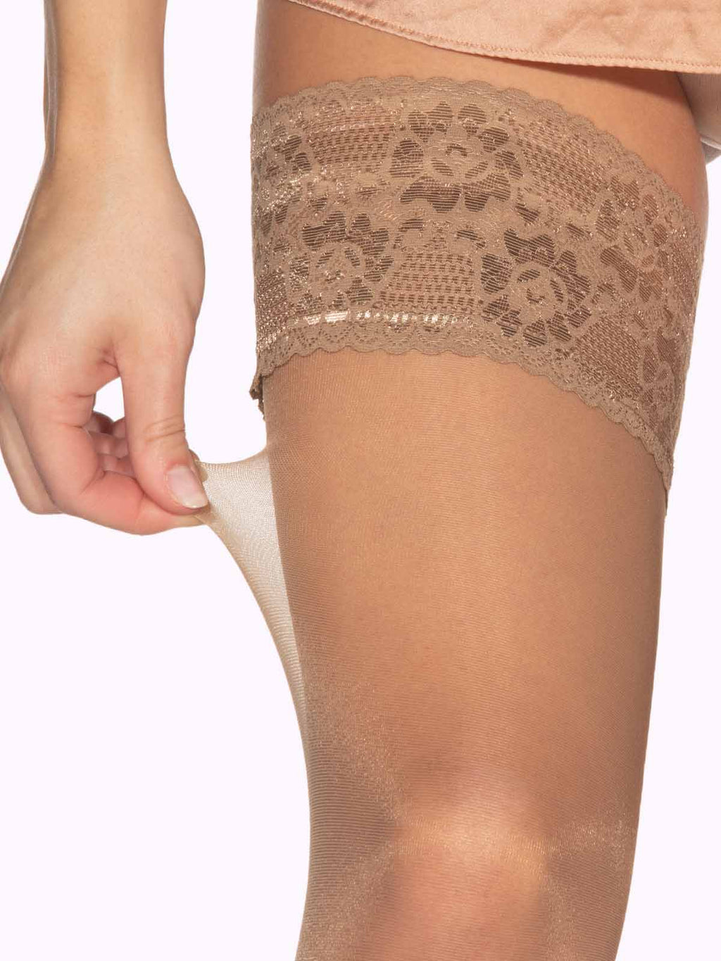 ALBA Back Seam Thigh Highs
