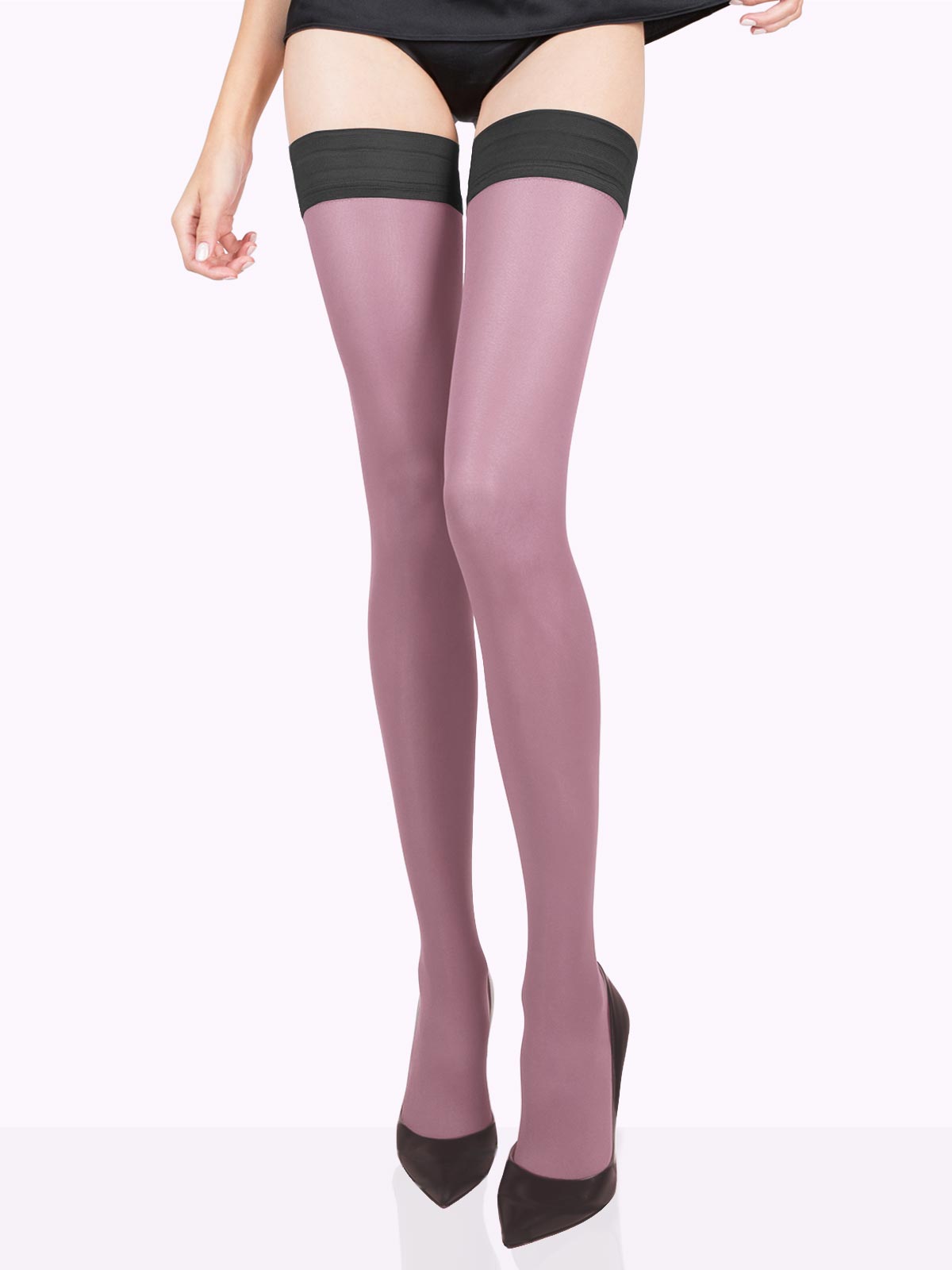 TOSCA Matte Color Thigh Highs