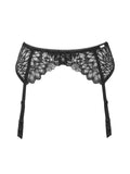 Swirl Floral Lace Garter Belt