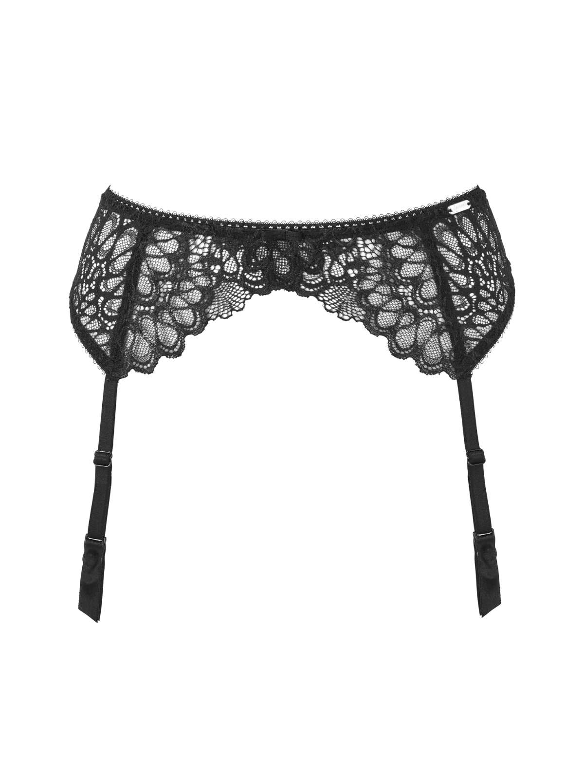 Swirl Floral Lace Garter Belt