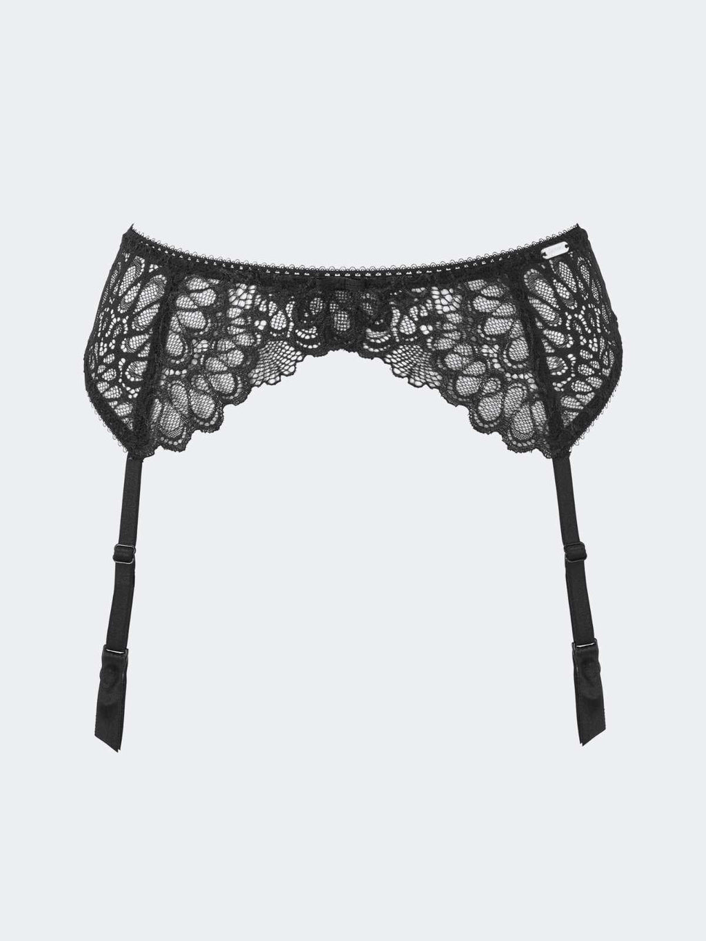 Swirl Floral Lace Garter Belt