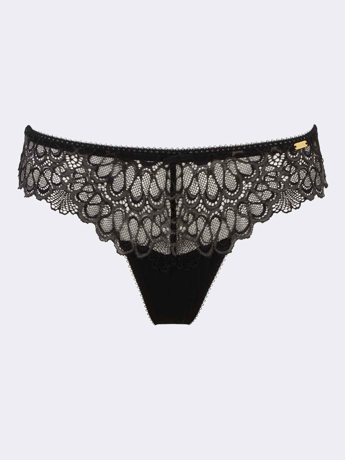 Swirl Floral Lace Thong