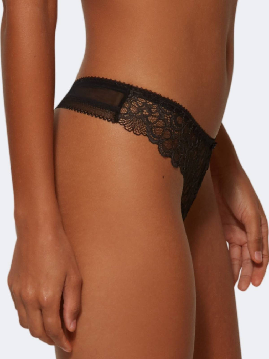 Swirl Floral Lace Thong