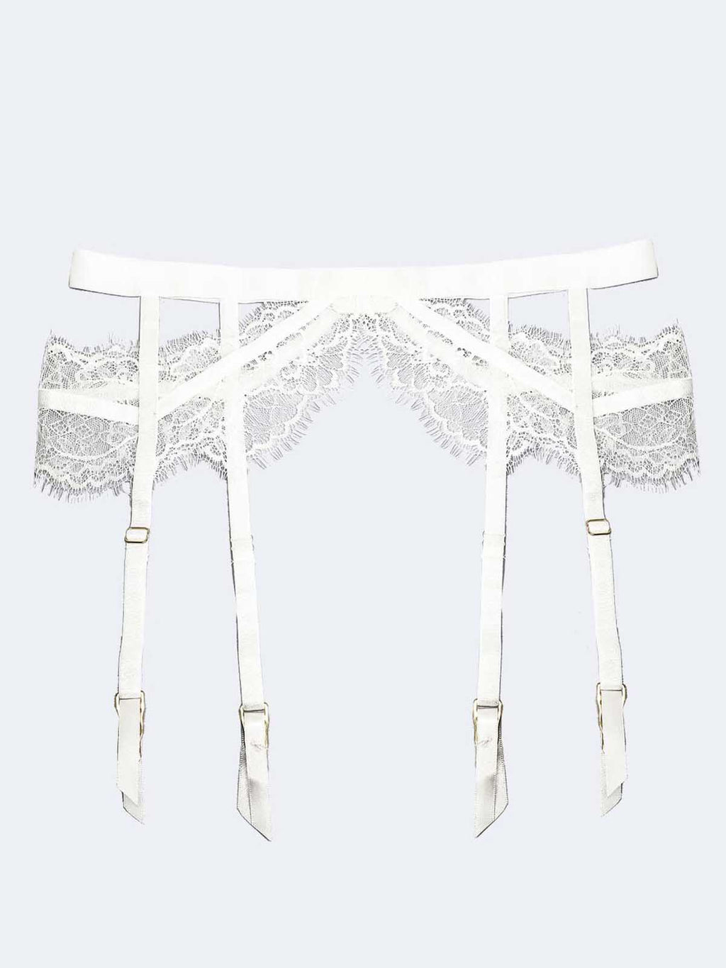 Alexa Ivory Garter Belt