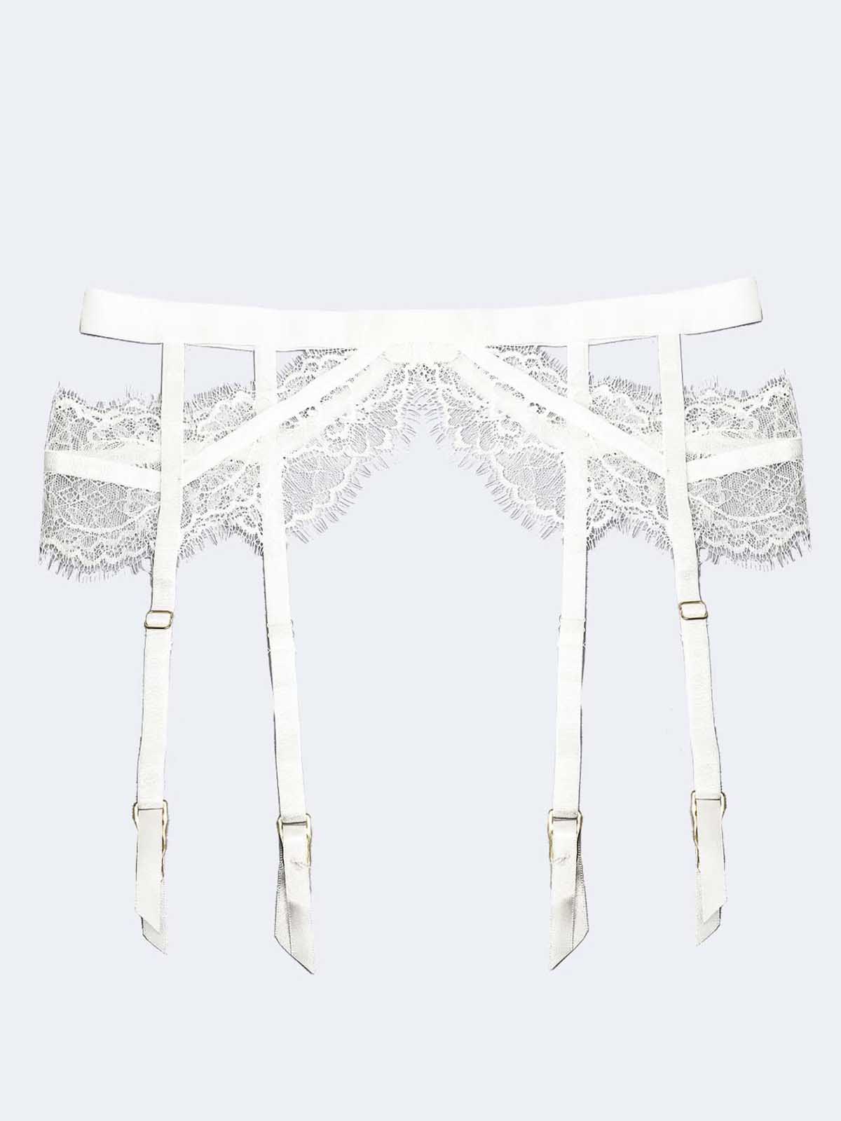 Alexa Ivory Garter Belt