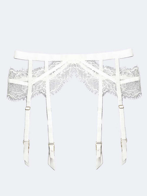 Alexa Ivory Garter Belt