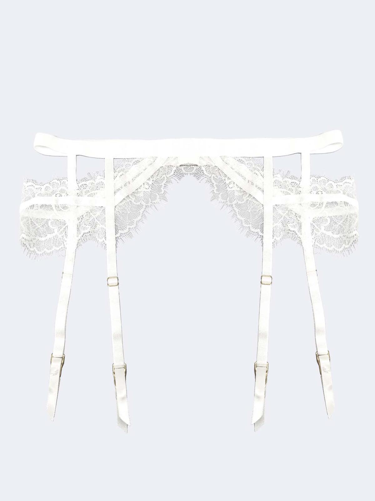 Alexa Ivory Garter Belt